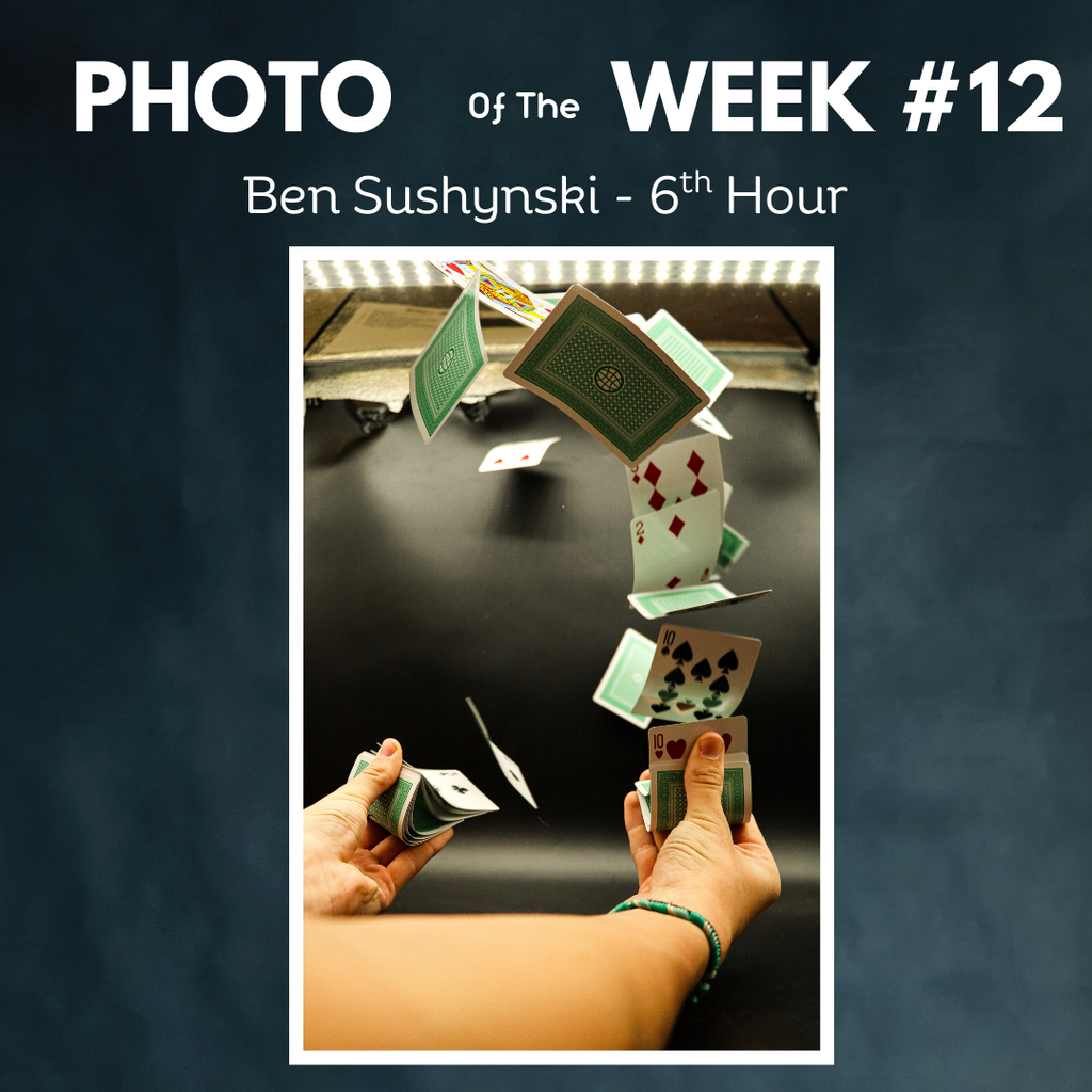 hand shuffling cards photo of week