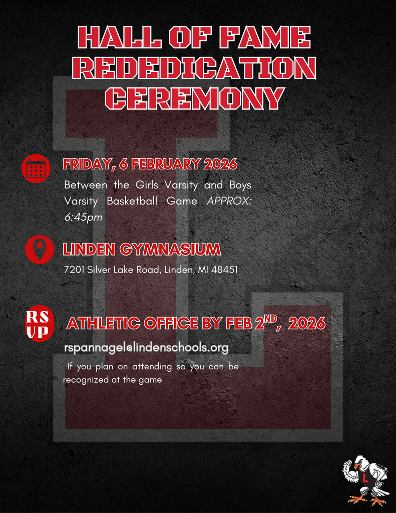 Rededication of the Linden Athletic Hall February 6, 2026 at the Linden High School Gymnasium