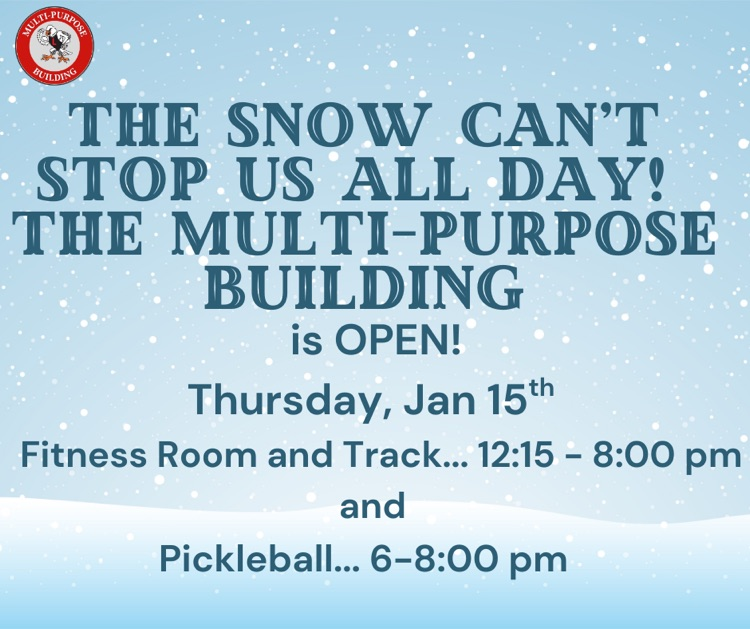 MPB hours January 15th. 