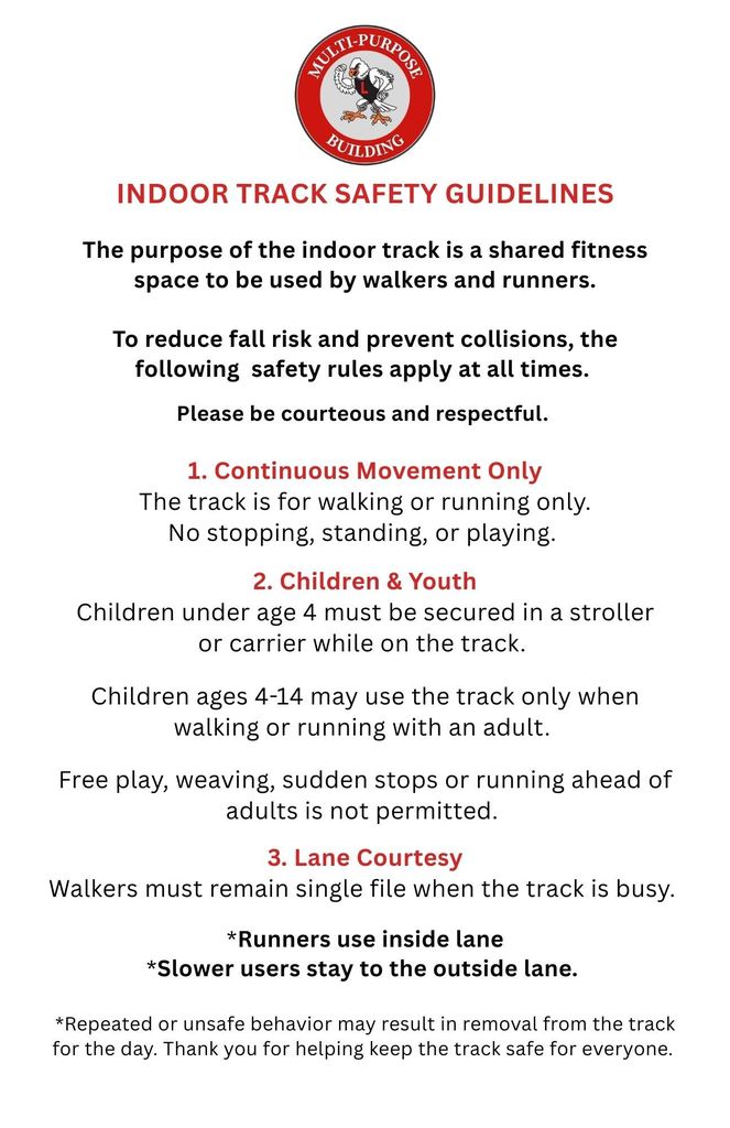 Text re: guidelines and rules for  the Multi-Purpose Building track