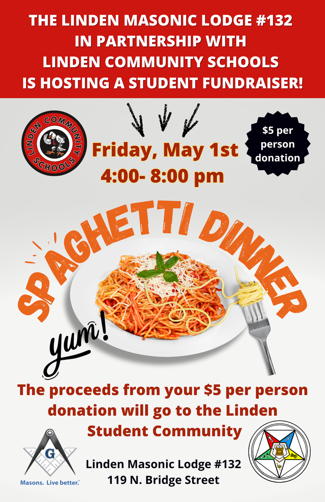 LCS Spaghetti Dinner 2026- May 1, 2026