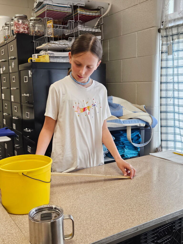 student working