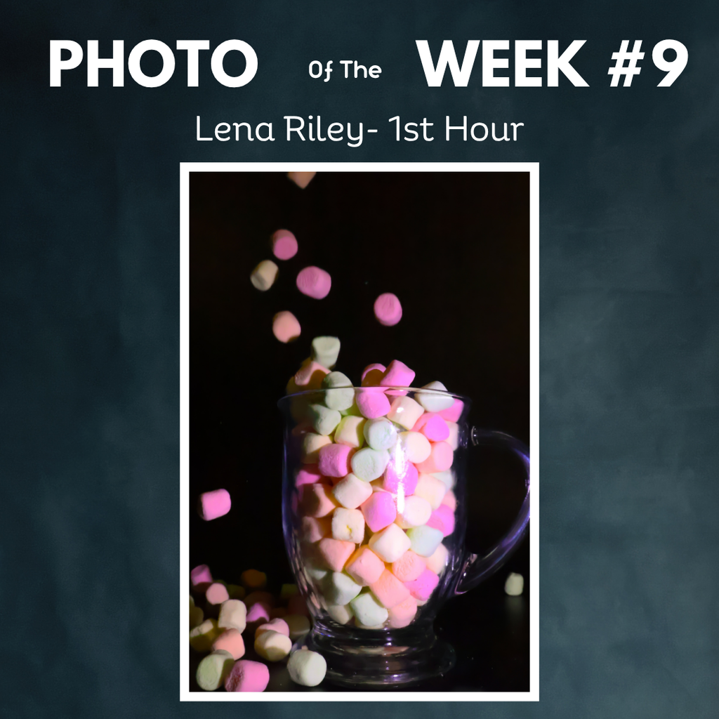 Marshmallows dropping in a clear glass photo of the week lena riley