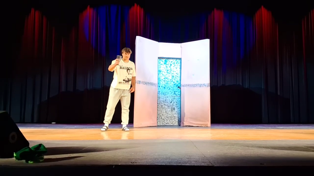 Student performs monologue