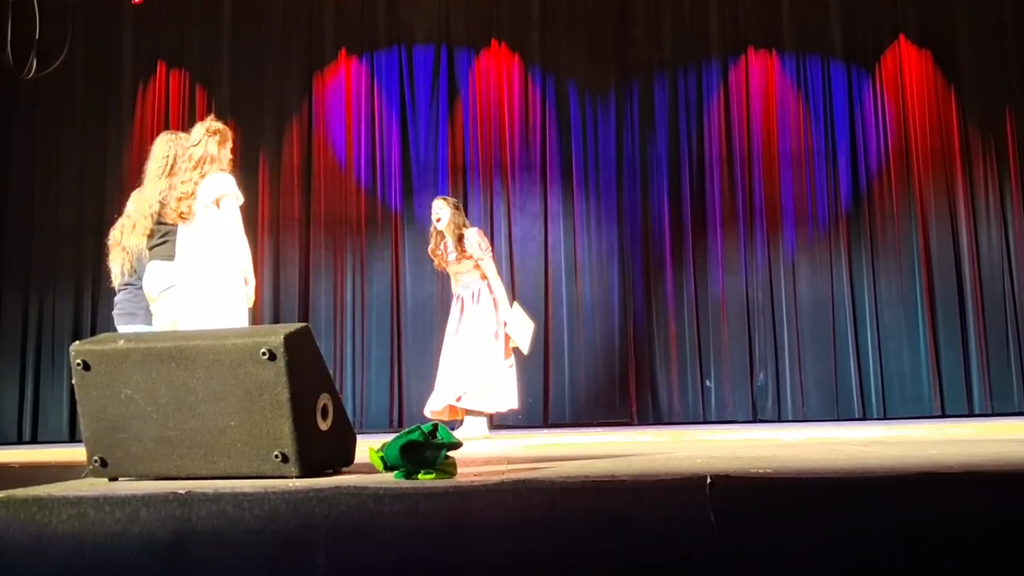 Student performs monologue
