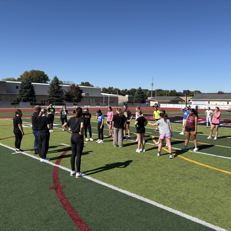 powderpuff team practicing 