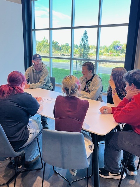 Students learning about Electrical work at Miller Industries