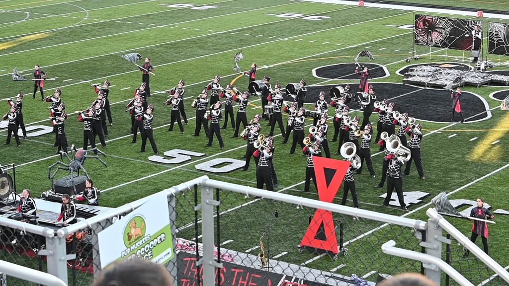 band performing on field