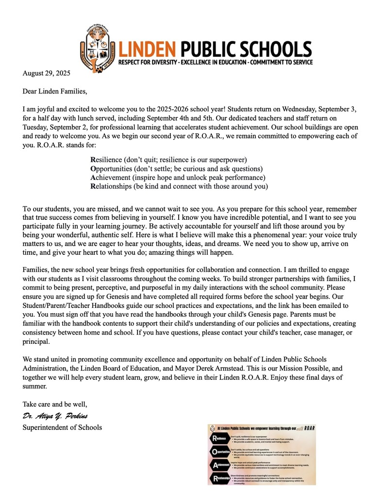 superintendent's spotlight message 8.29.25