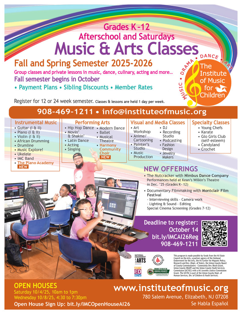 music and arts classes