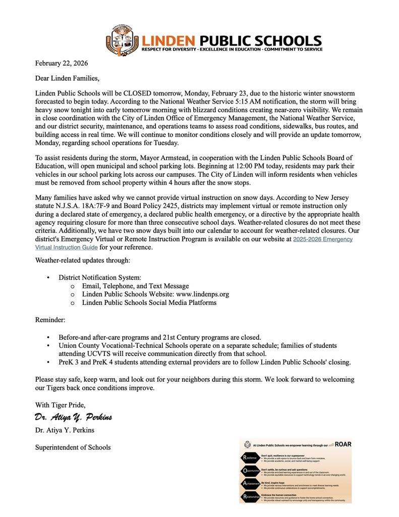 superintendents message 2.22.26