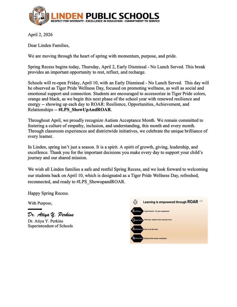 spotlight letter April 2