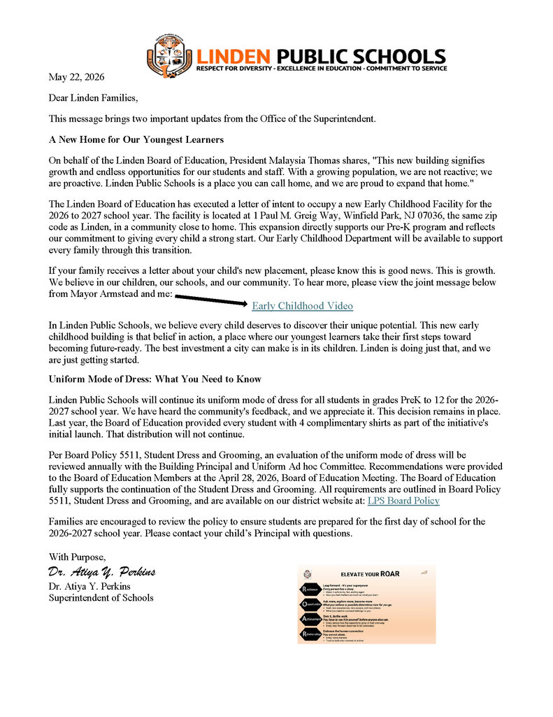 Superintendent's Spotlight Message 05.22.2026