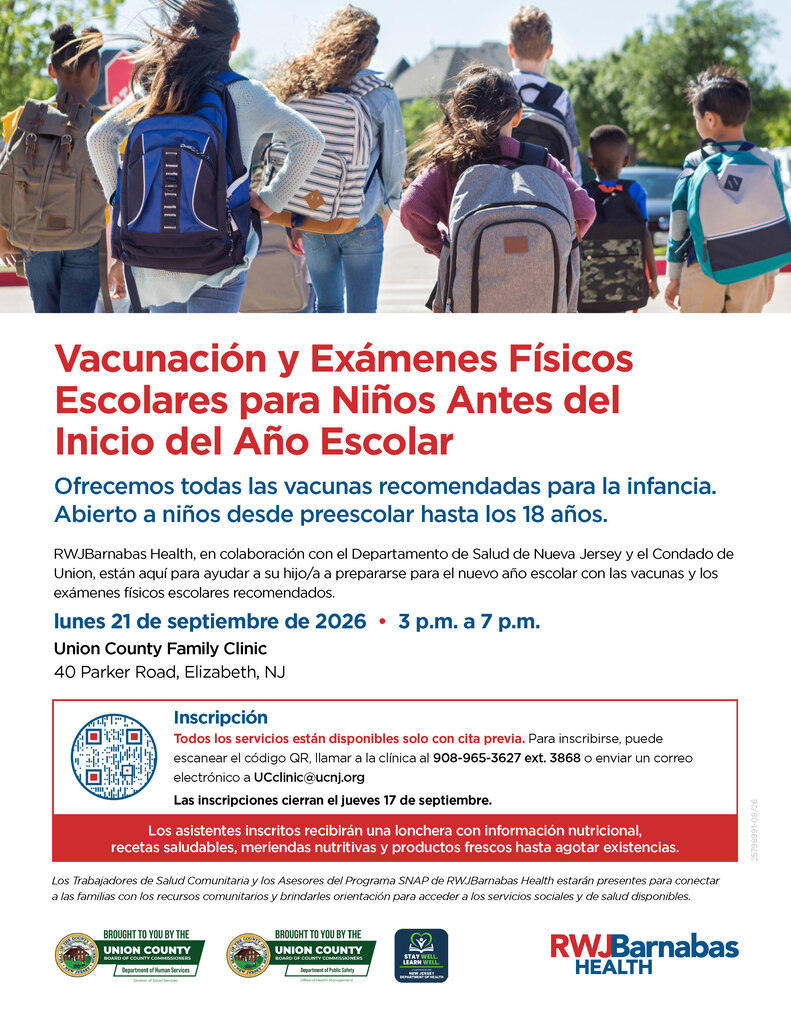 vaccination clinic flyer - Spanish