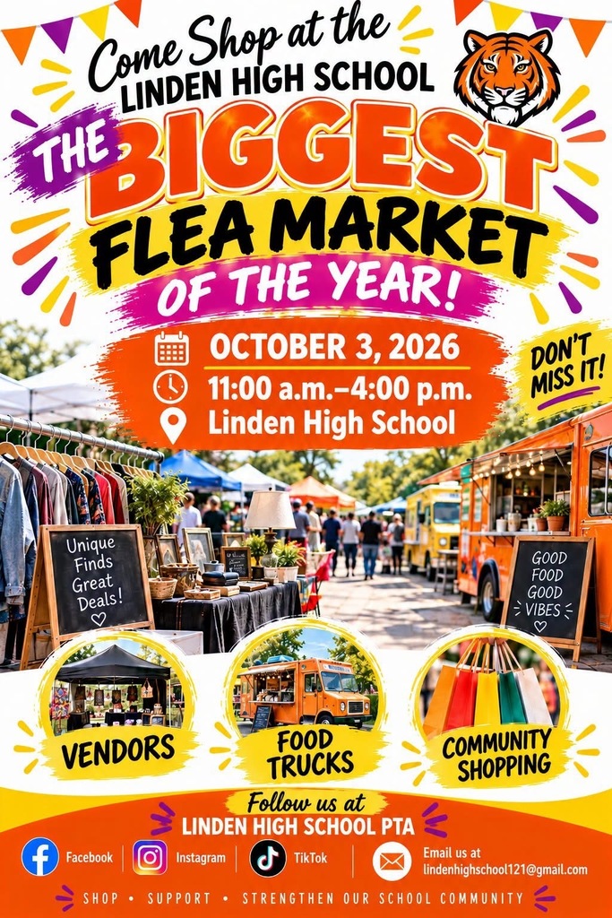Linden High School Flea Market flyer