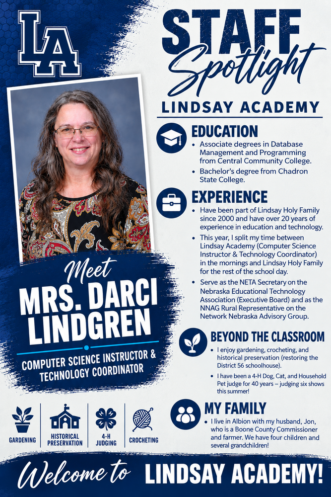 New Staff Member - Darci Lindgren