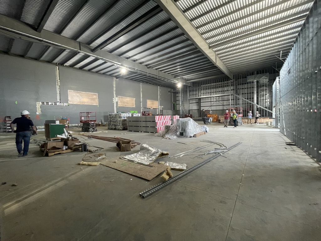 Event center view from kitchen