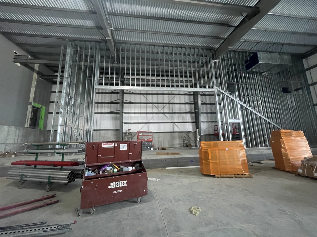 Stage getting framed in