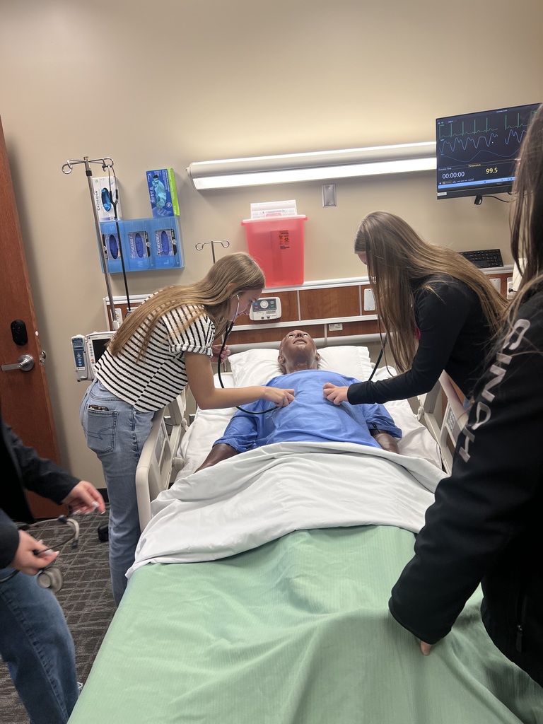 Students at the discover nursing day at NECC