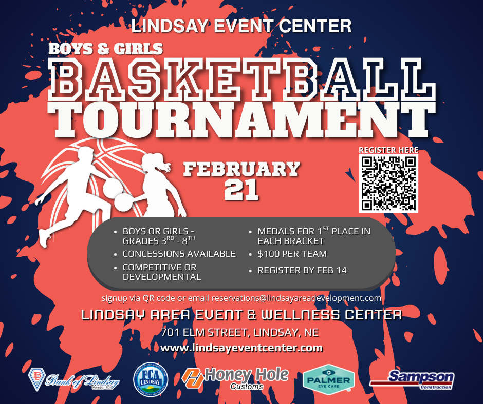 Saturday, February 21 - Boys & Girls Youth Basketball Tournament