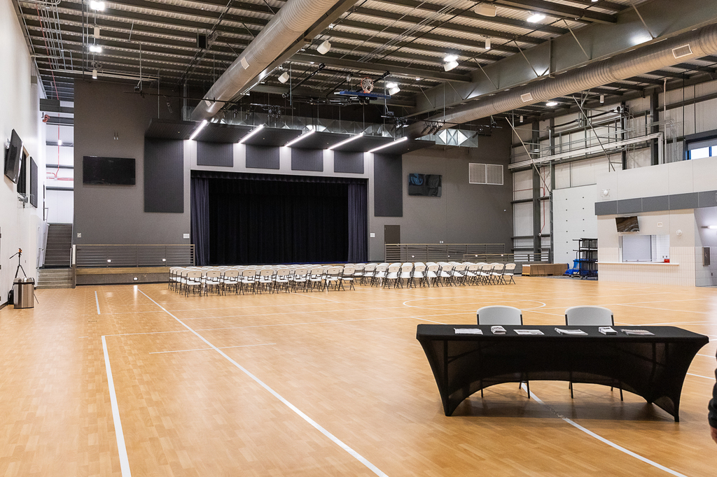 Interior photo of the Lindsay Event Center.