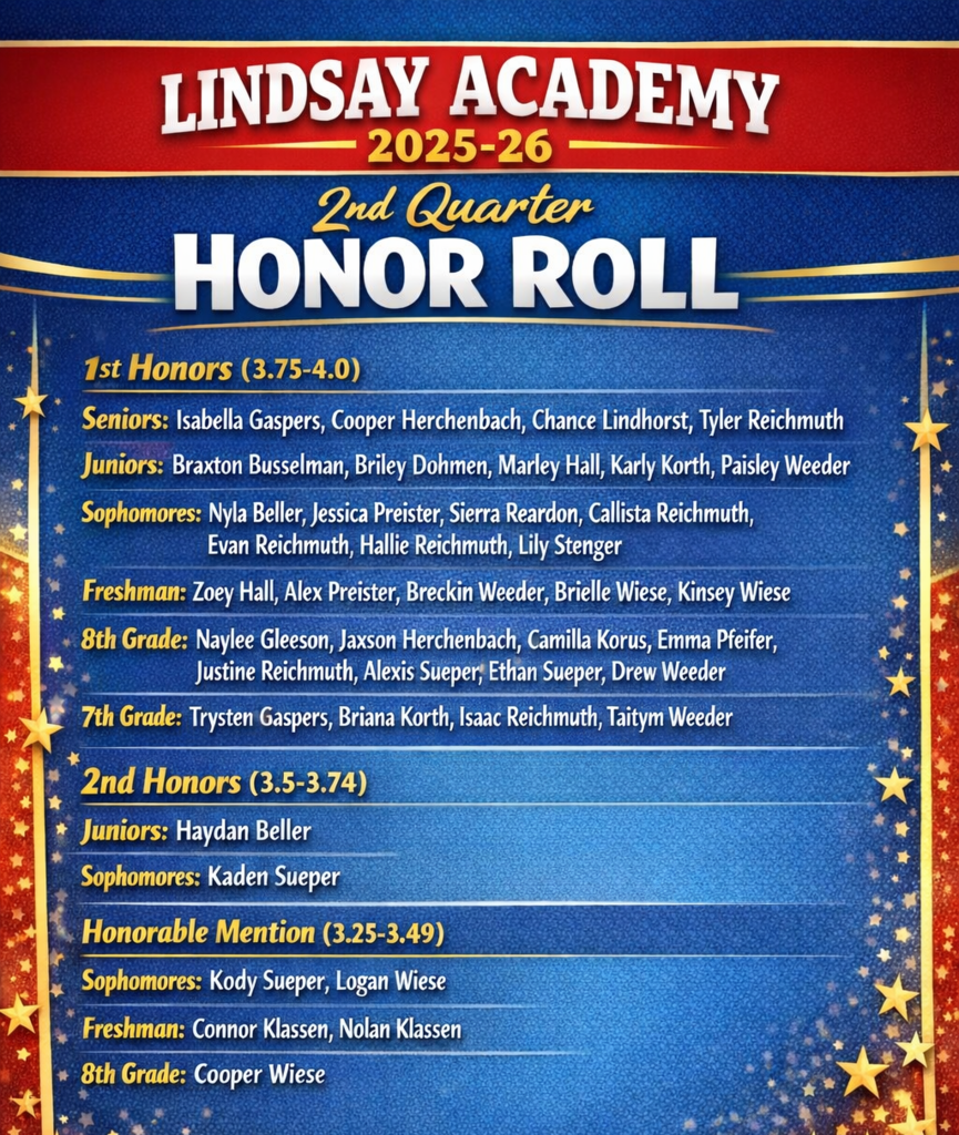 2nd quarter honor roll