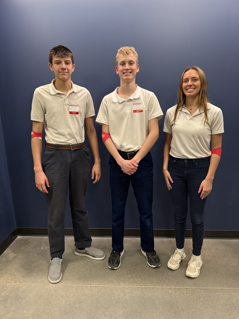 Three Lindsay Academy Students Donated Blood