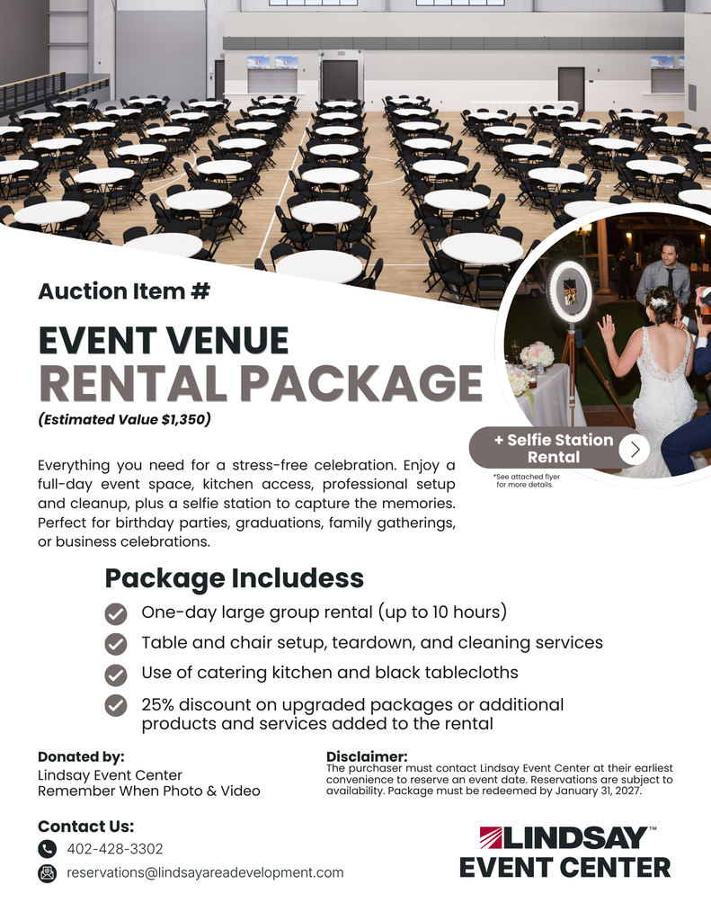 event center package