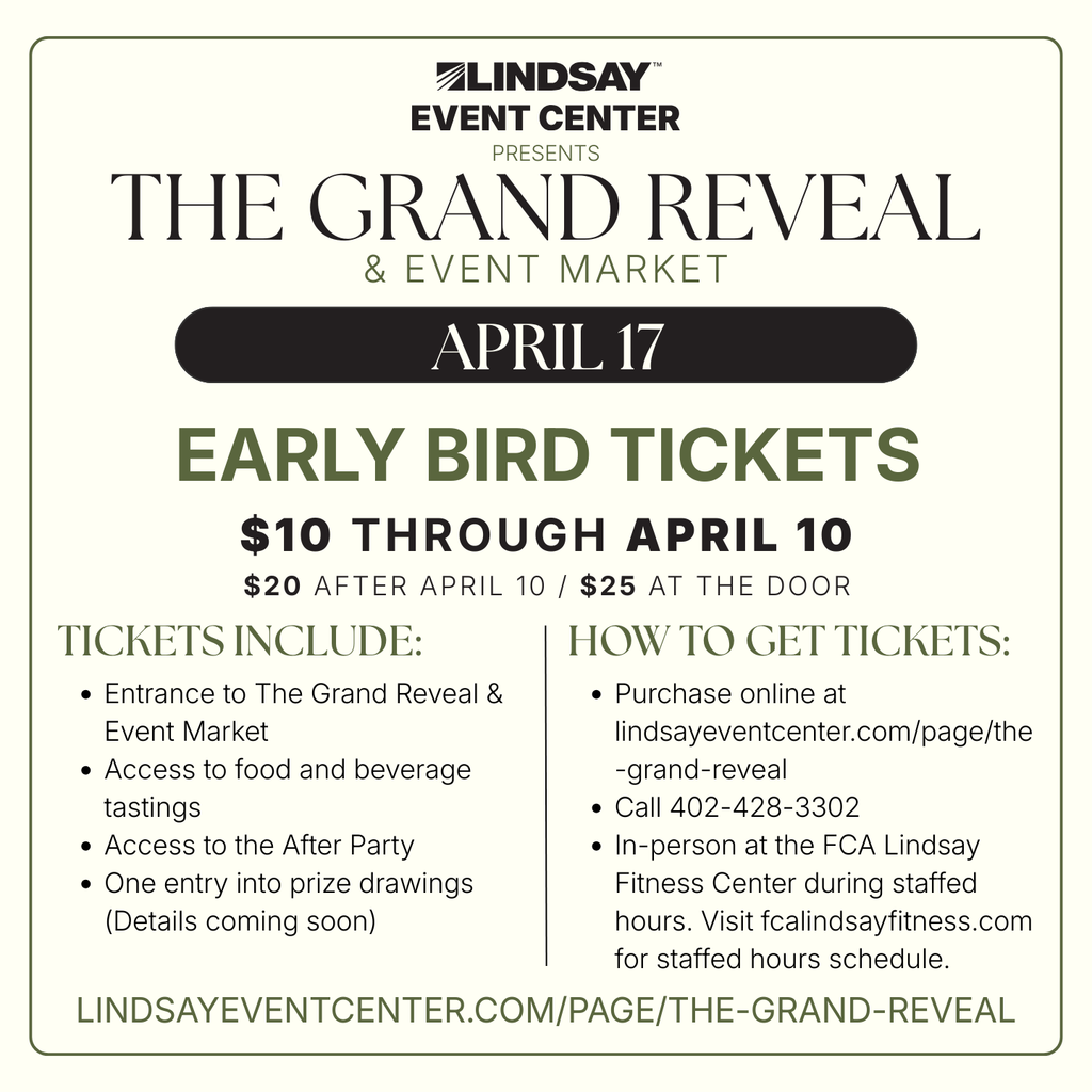 Photo of the ticket information for The Grand Reveal