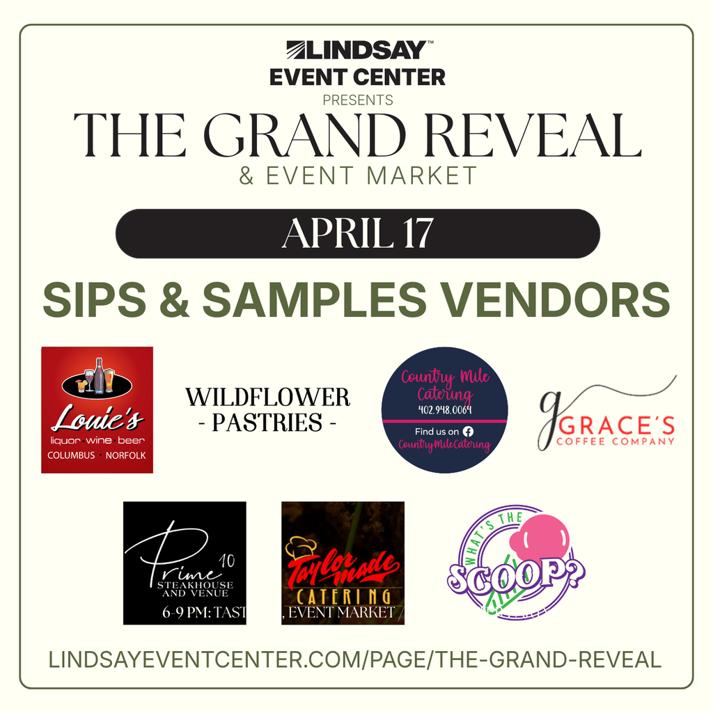 Photo of the Sips & Samples vendors for The Grand Reveal
