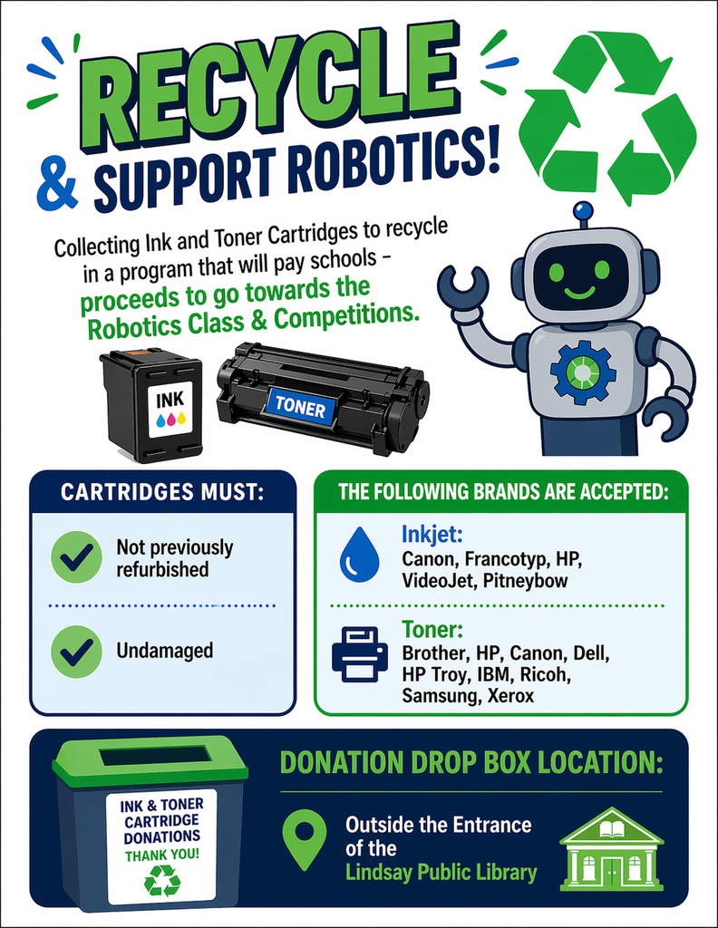 flyer for ink donations