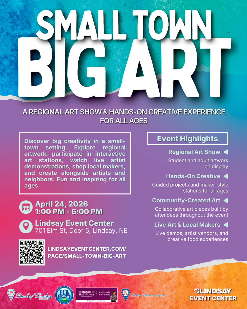 Small Town Big Art Event Flyer