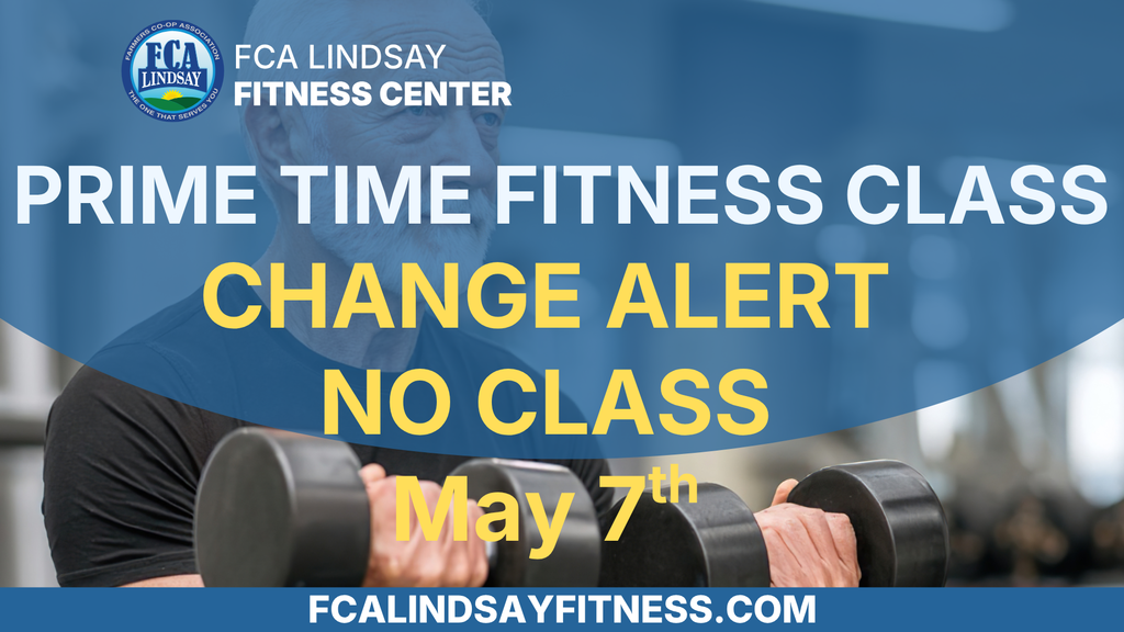 Prime Time Fitness Class Announcement Graphic