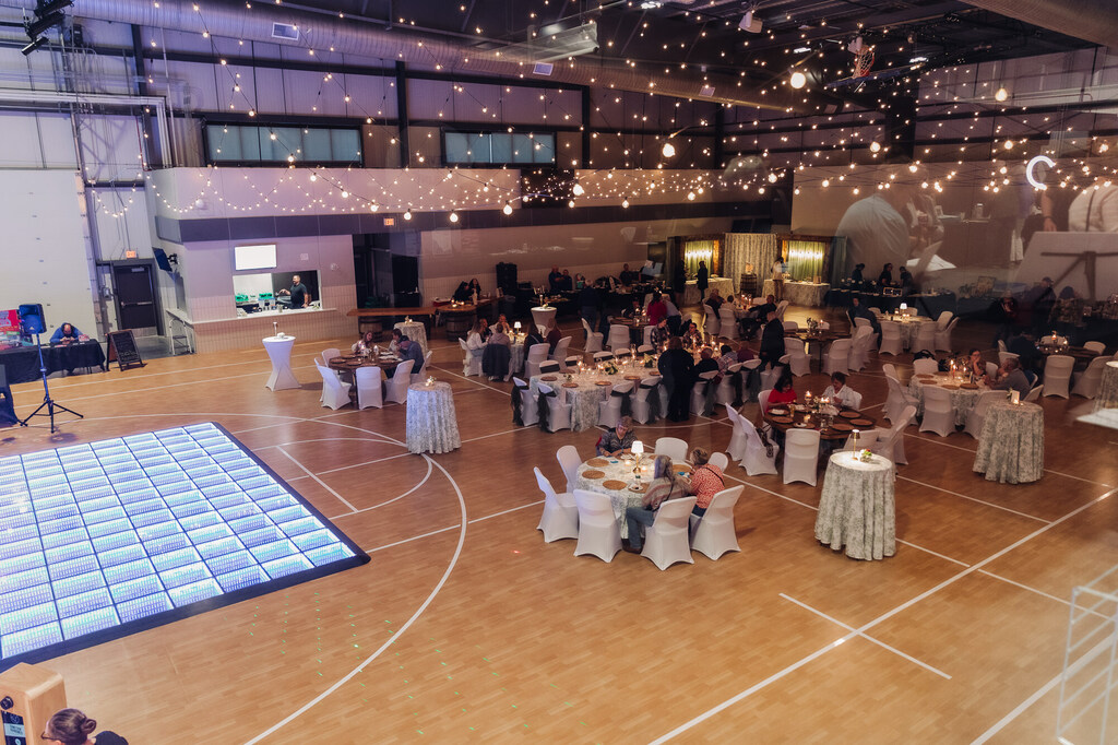 Birdeye view of the Lindsay Event Center from the mezzanine at The Grand Reveal.