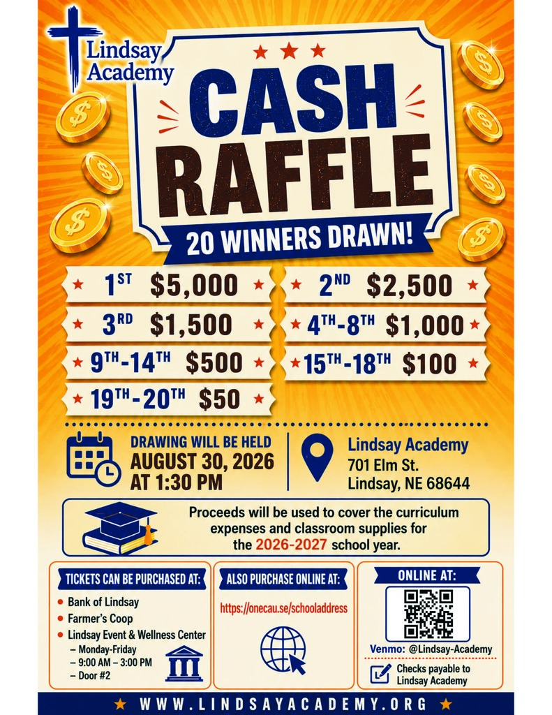 flyer for raffle details