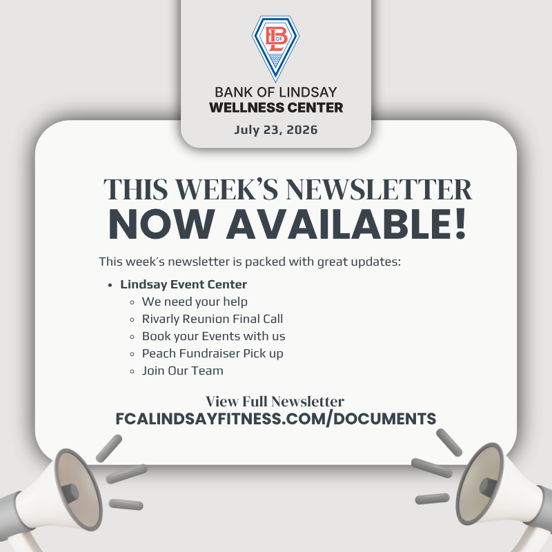 July 23 Newsletter Announcement