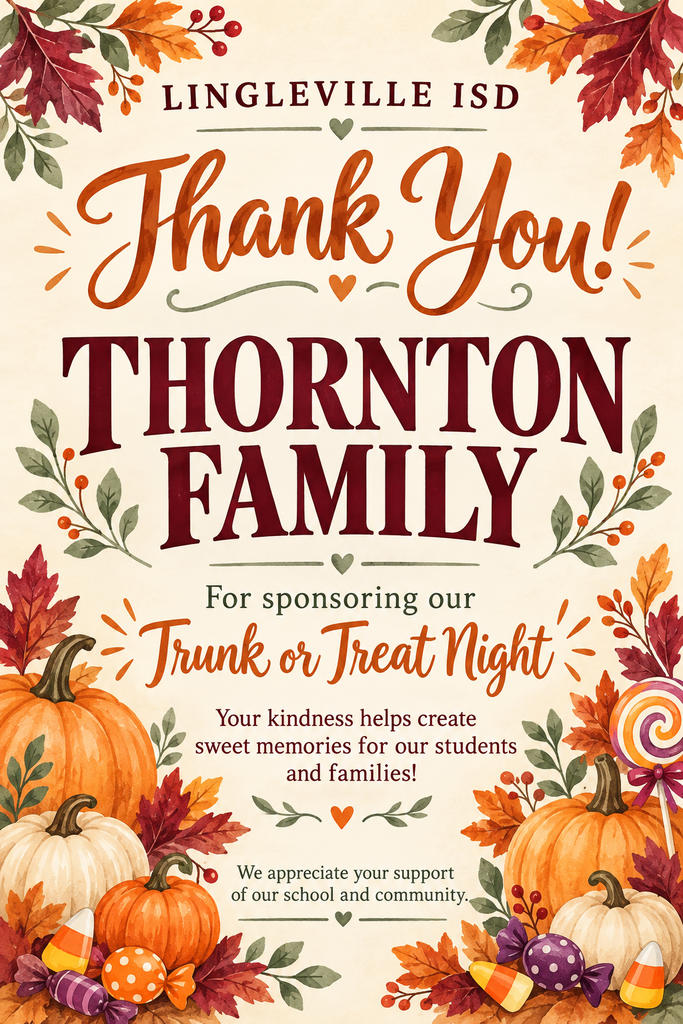 Thank you Thornton Family