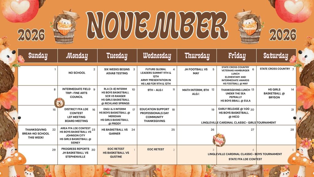 November Overview