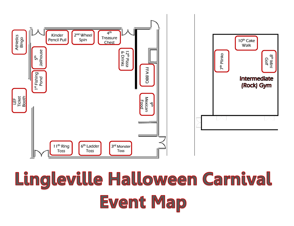 The LEF Halloween Carnival Map