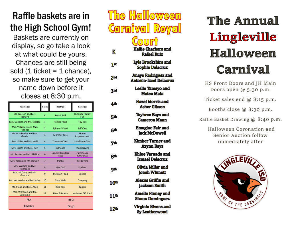 The LEF Halloween Carnival Brochure