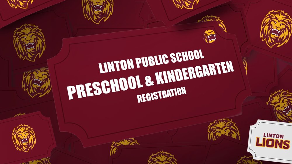 Ticket theme, Linton Public School Preschool and Kindergarten Registration. 