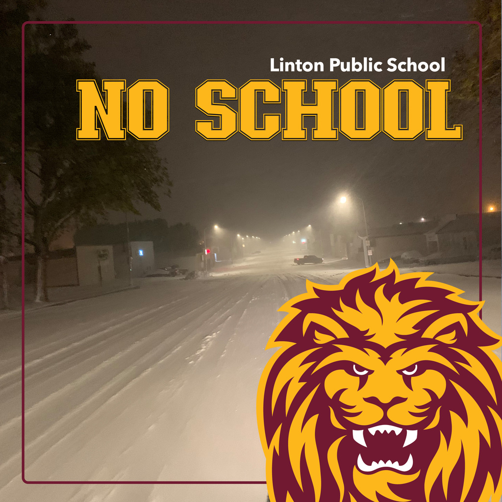 NO SCHOOL, Snow Image, Linton Public School
