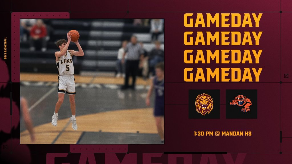 🏀 DAY 3 – TOURNAMENT GAMEDAY 🏀 The Linton-HMB Lions are back on the court for Day 3 of the BNC Mandan Holiday Boys Basketball Tournament as they take on the Glen Ullin-Hebron Bearcats in the 3rd Place Game. 🆚 Glen Ullin-Hebron ⏰ 1:30 PM 📍 Mandan High School 🎥 Can be streamed on the PSP Network Finish strong, Lions! 🦁