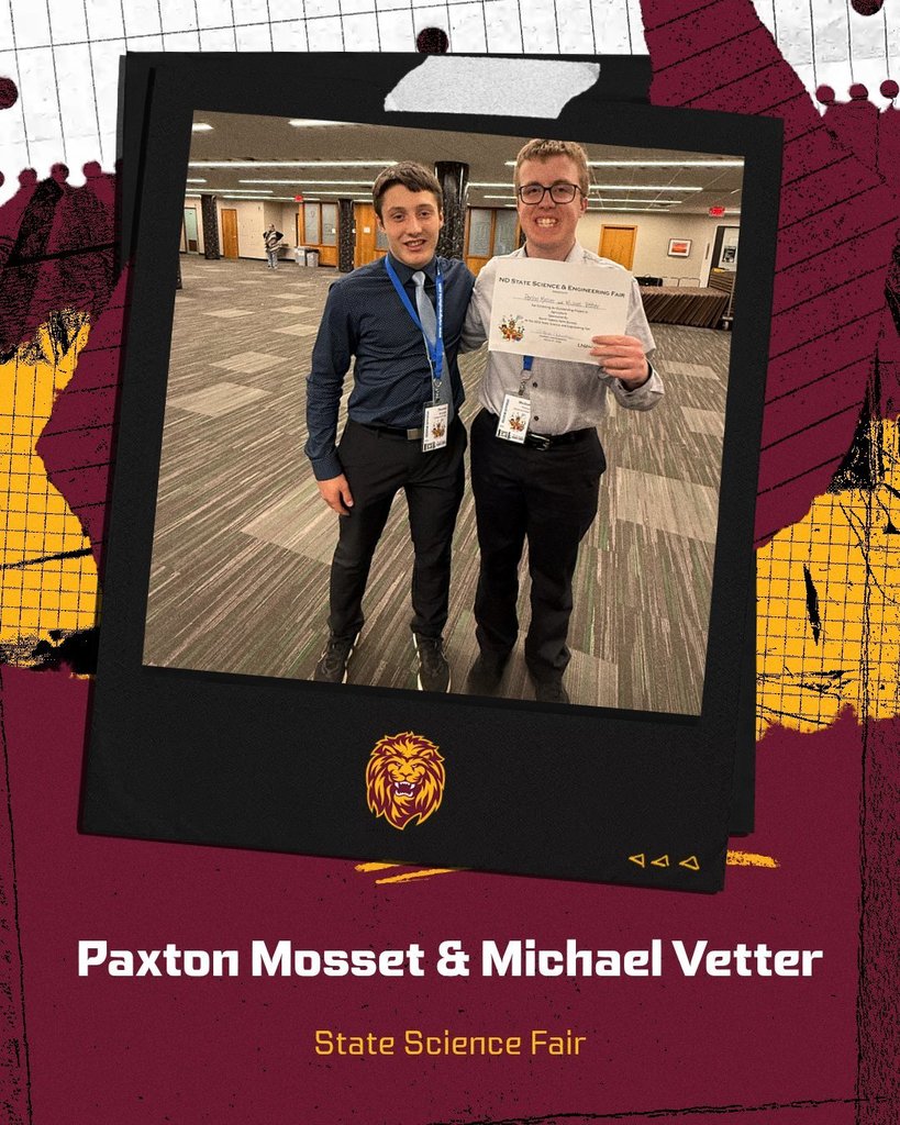 paxton mosset & michael vetter awards won at state science fair