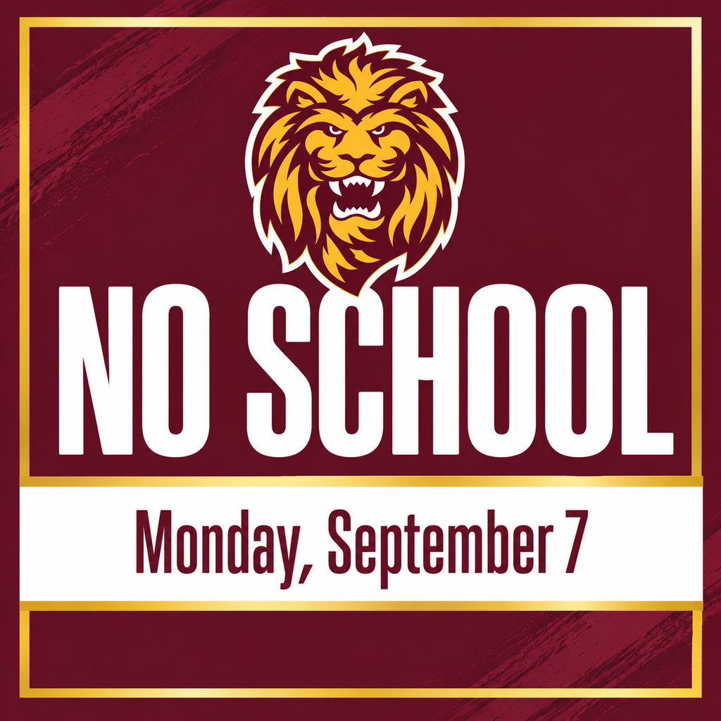 NO school graphic on monday, sept 7
