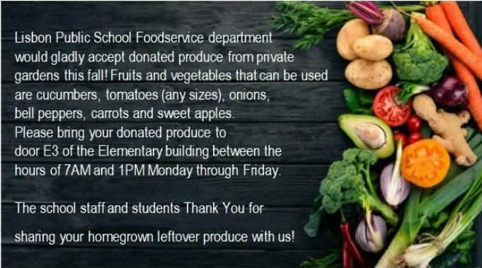 Food service looking for fresh fruit and veggie donations