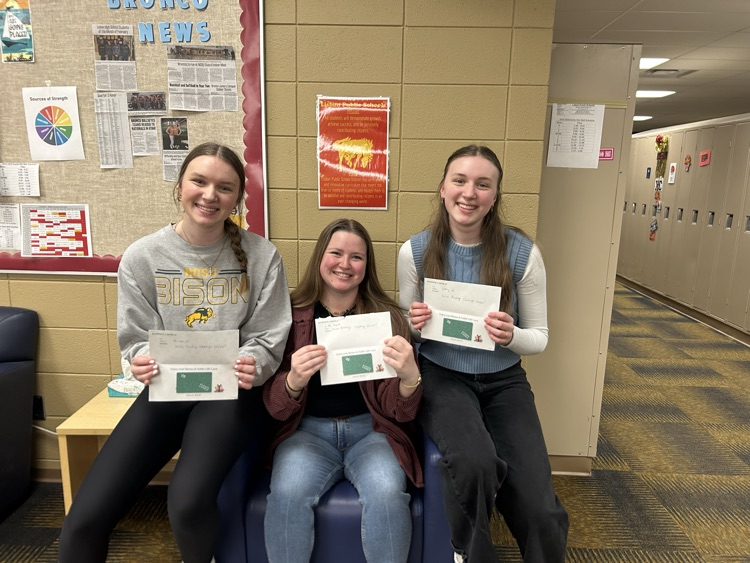 three winners of the reading challenge