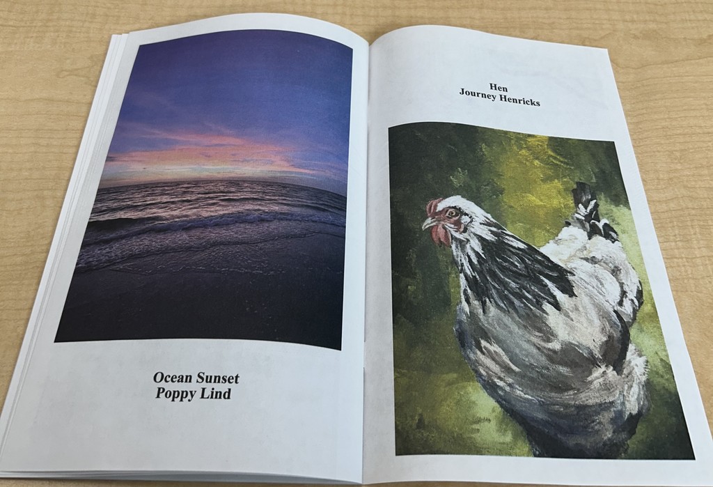 two pages of the literary magazine 