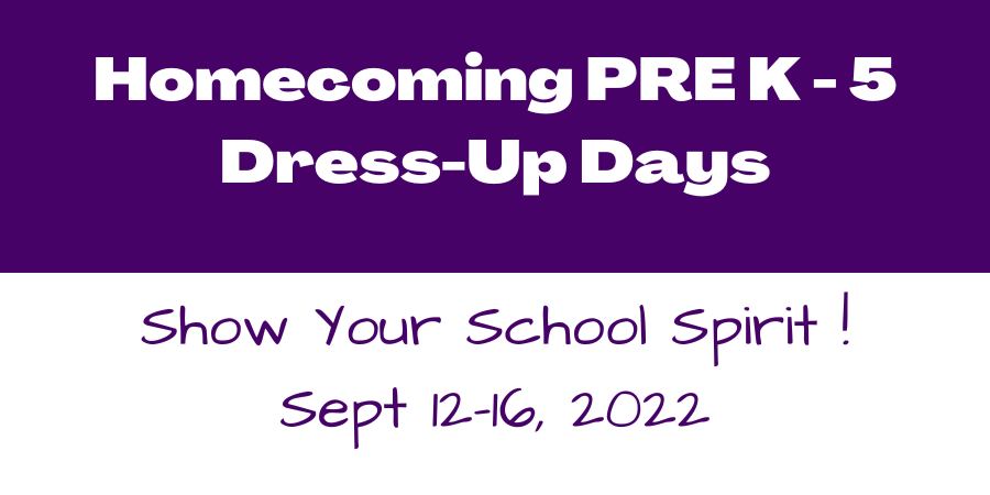 Pre K thru 5 Homecoming Dress Up Days | Ida J. Russell Elementary Pre K thru 5 Homecoming Dress Up Days | Ida J. Russell Elementary