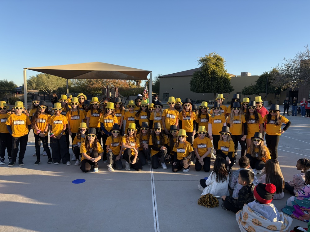 Mabel Padgett Dance Club at assembly